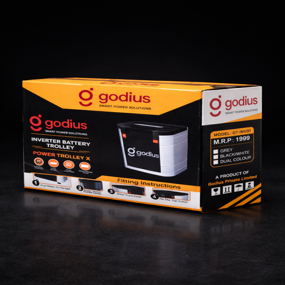Godius Inverter Battery Trolley