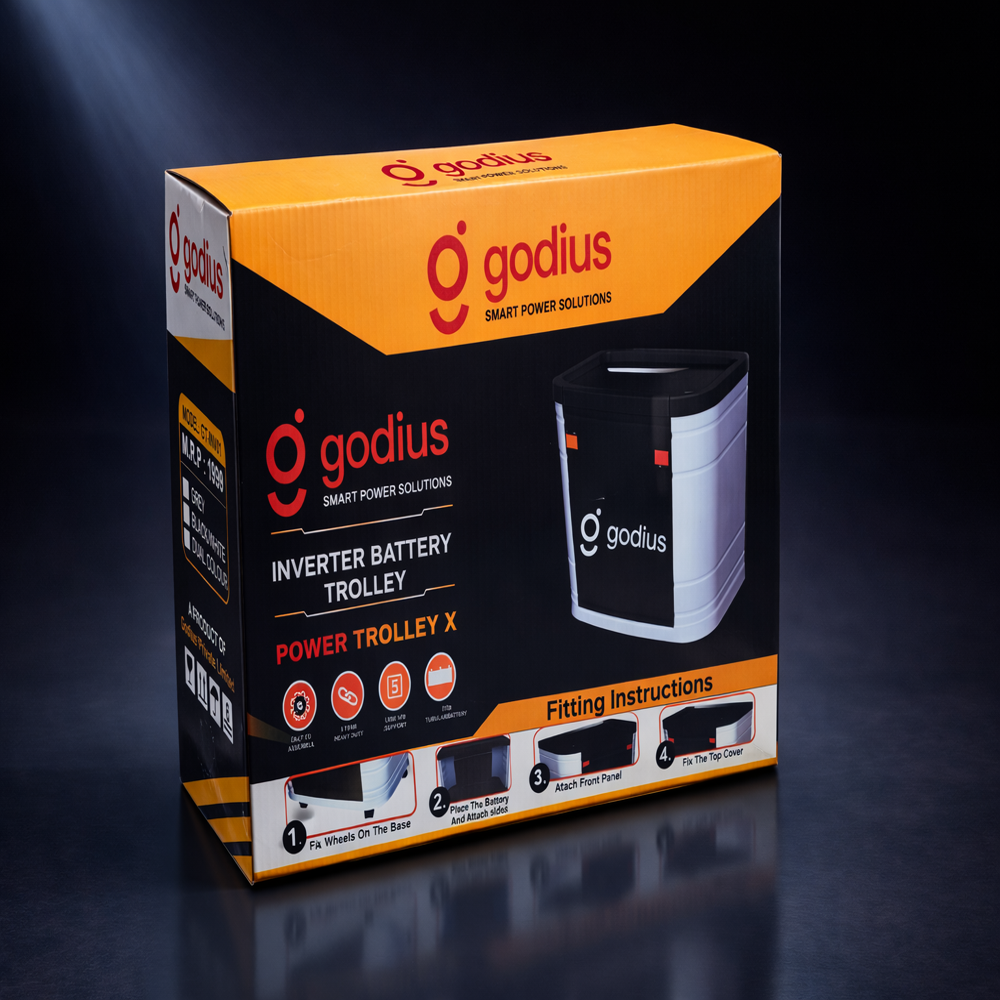 Godius Inverter Battery Trolley