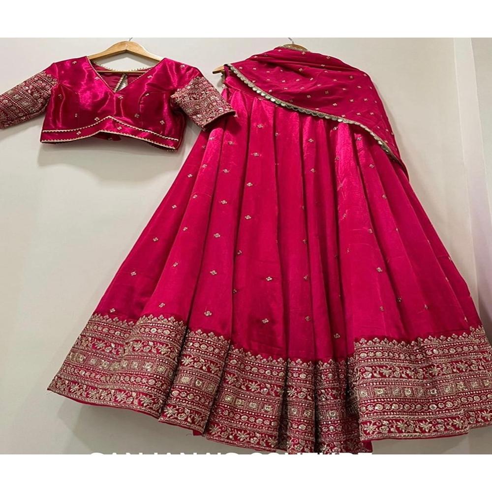 Pink Renuka - Design: Embroidery Lehenga