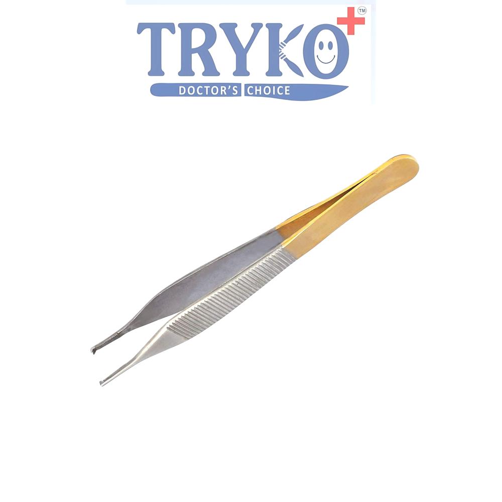 Adson Micro Dissecting Forceps Tc Toothed 6 Inch Brand Tryko+ - Application: Hospital