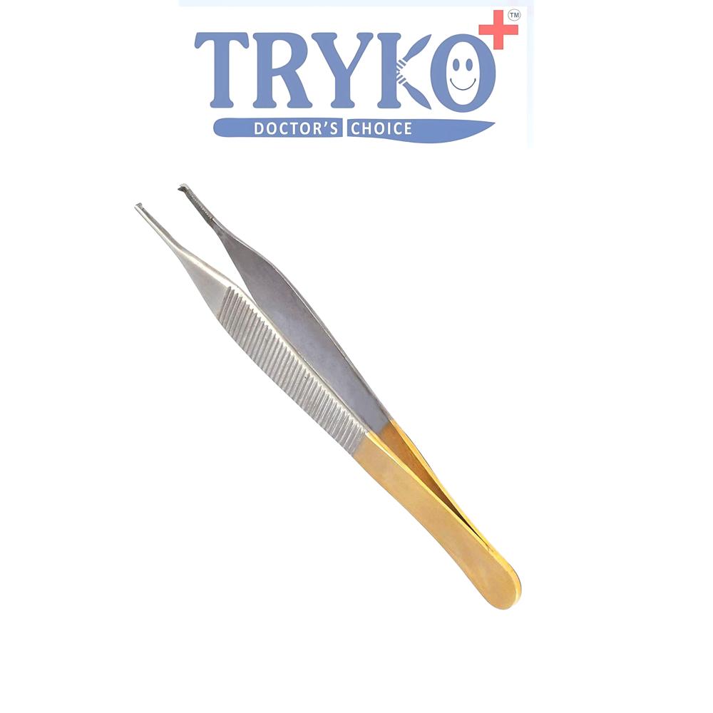 Adson Micro Dissecting Forceps Tc Toothed 6 Inch Brand TRYKO+