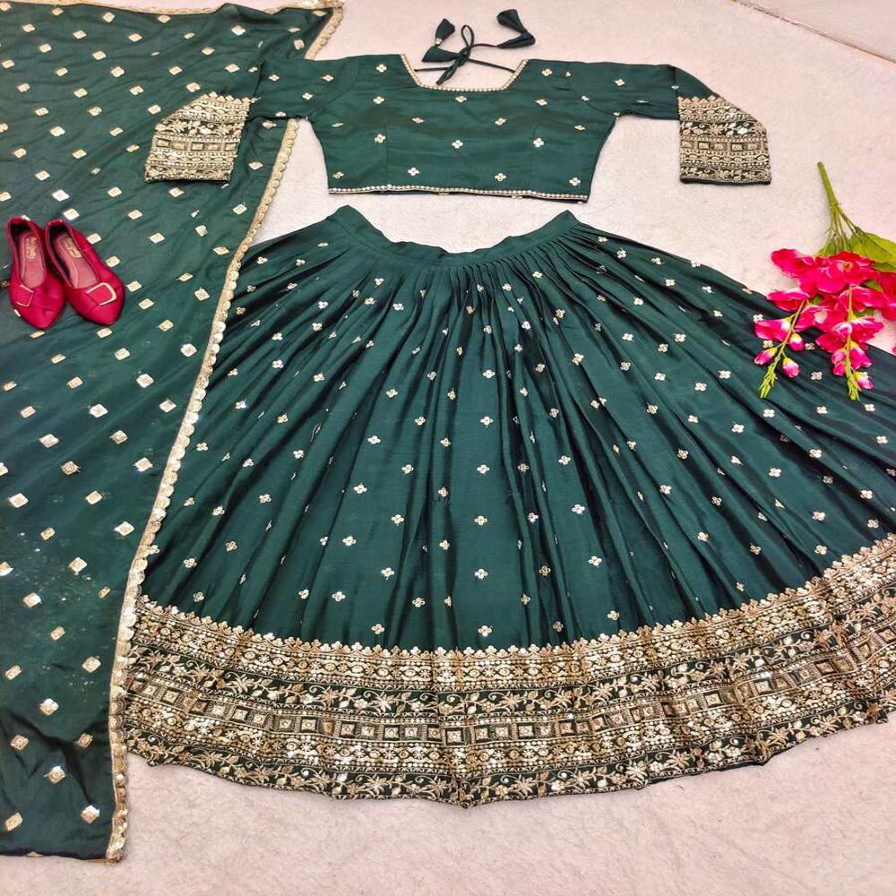 Green Renuka Lehenga