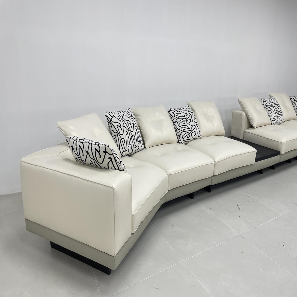 Luxury Curved Modular Sectional Large L-ShapedSofa 