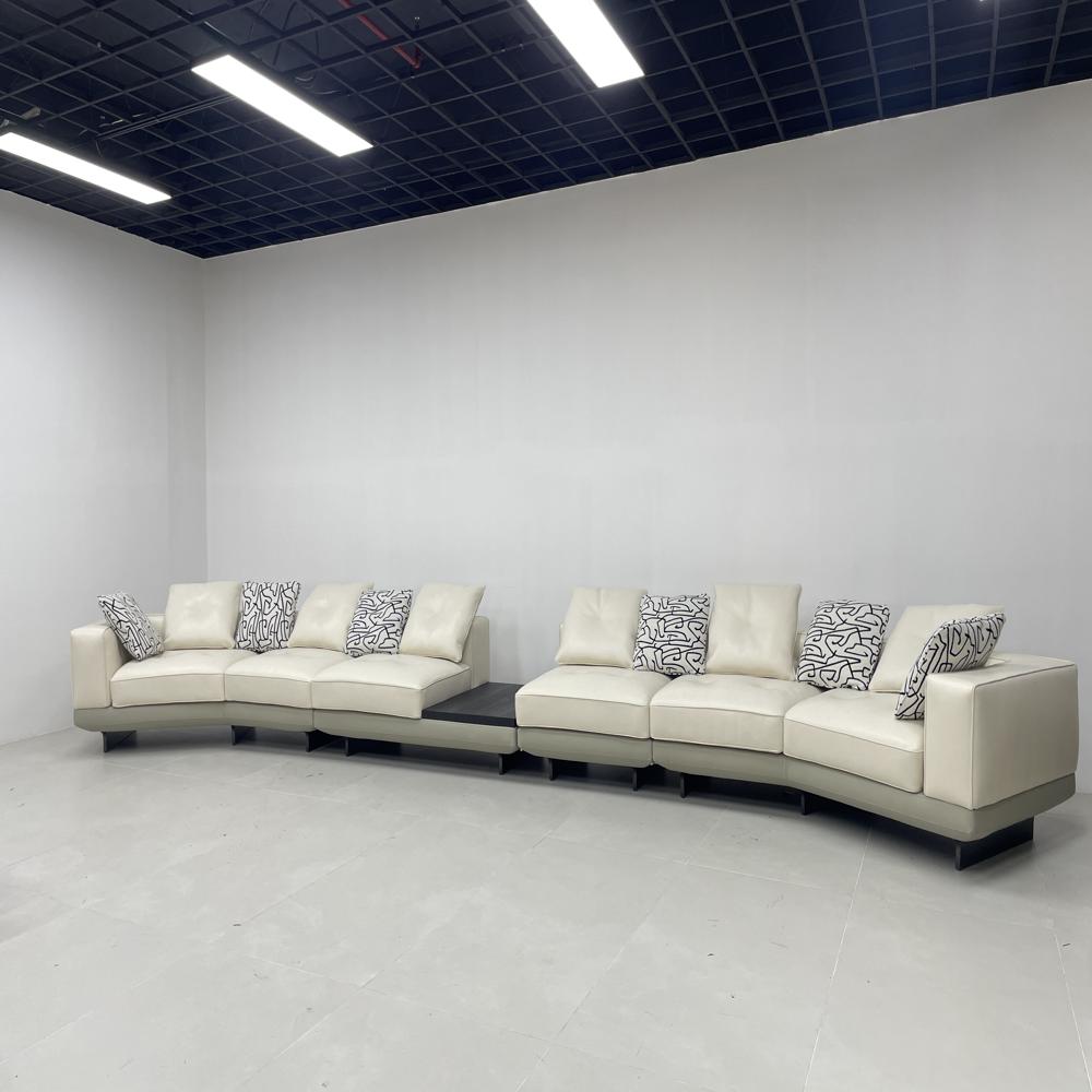 Luxury Curved Modular Sectional Large L-ShapedSofa 