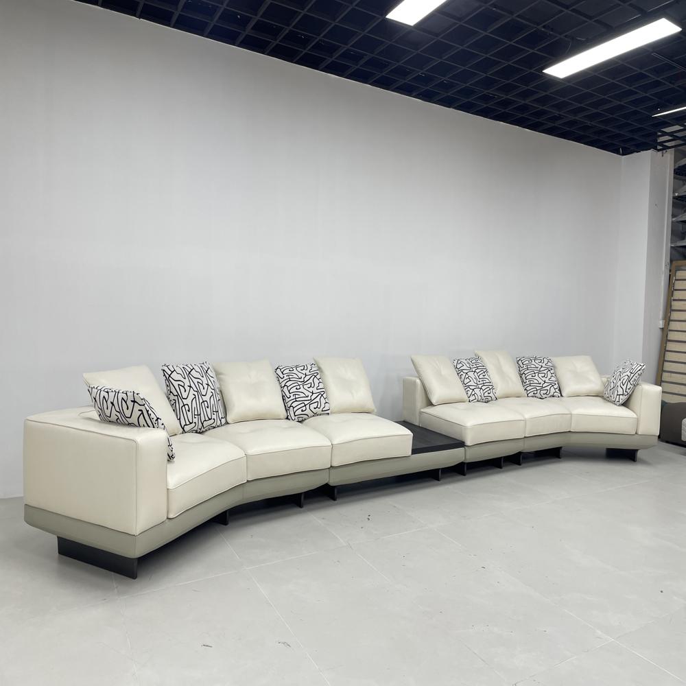 Luxury Curved Modular Sectional Large L-ShapedSofa 