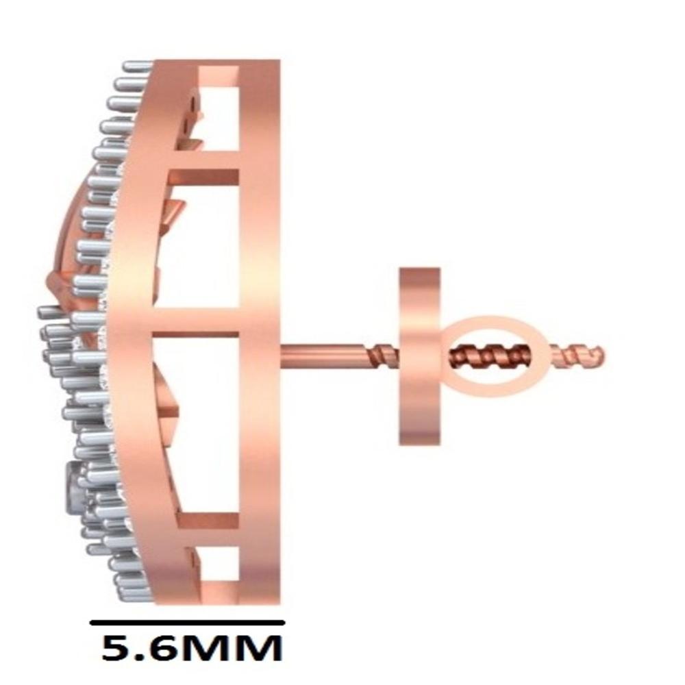 Pear-Shaped Sunburst Filigree Stud Earrings