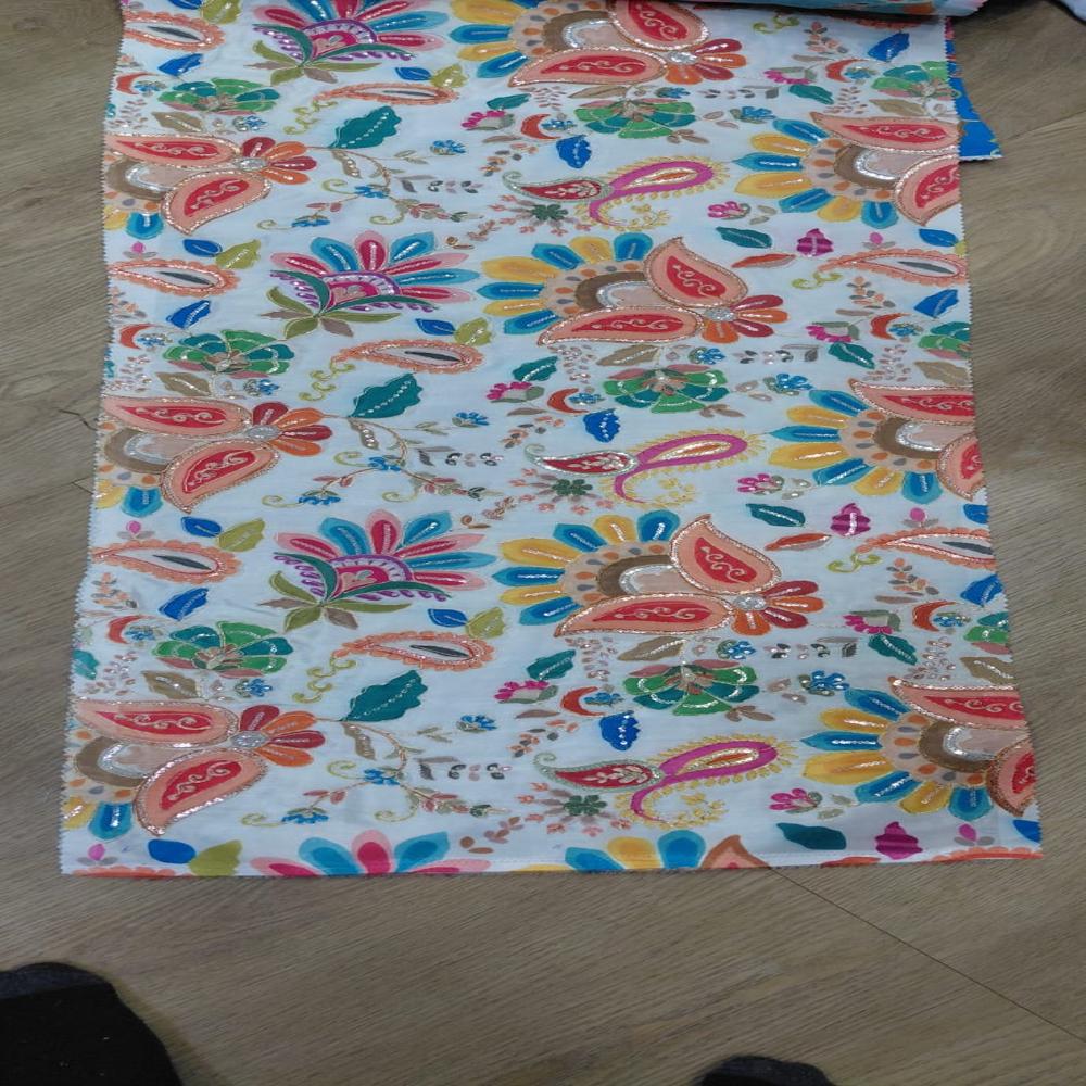 Polyester Crepe Fabric - Color: Multicolors