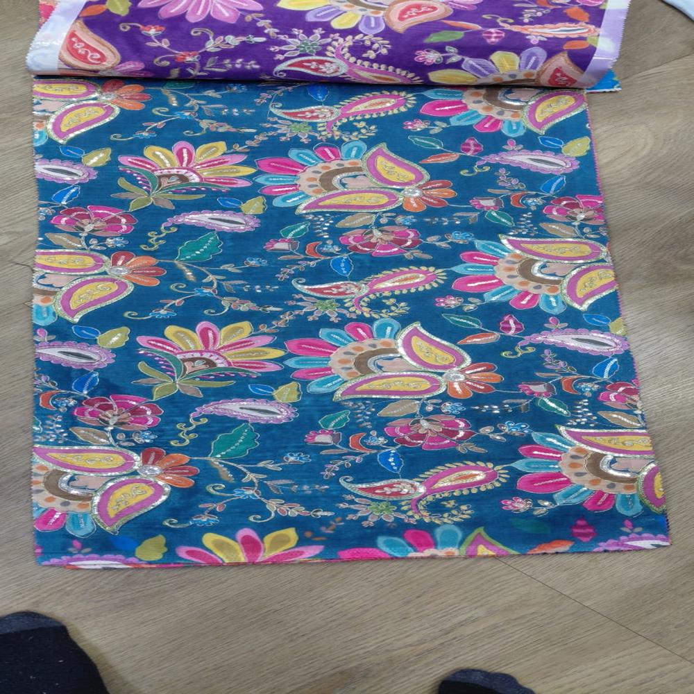 Polyester Crepe Fabric - Color: Multicolors