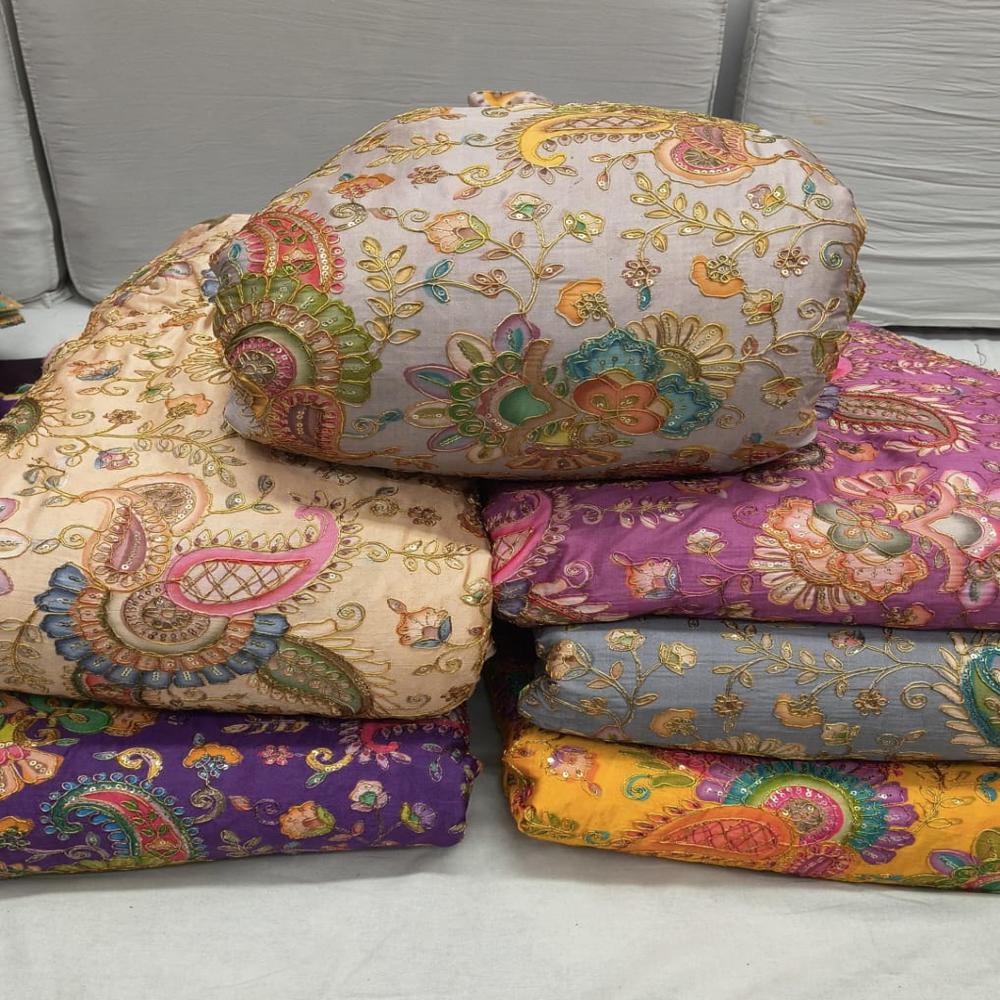 Polyester Crepe Fabric - Color: Multicolors