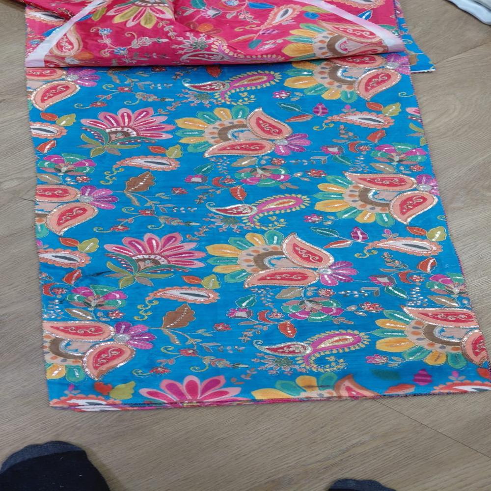 Polyester Crepe Fabric - Color: Multicolors