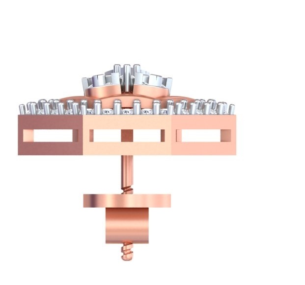 Geometric Marquise & Hexagon Hybrid Stud Earrings