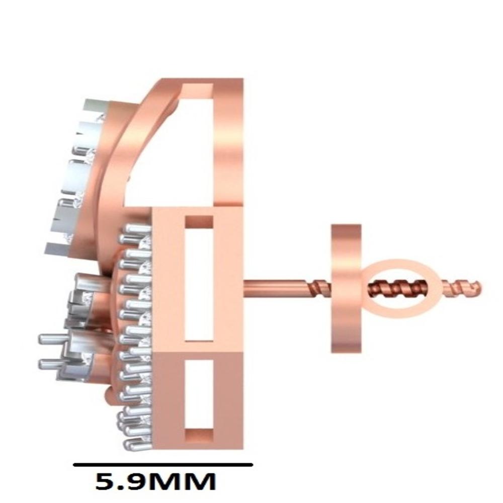 Geometric Marquise & Hexagon Hybrid Stud Earrings