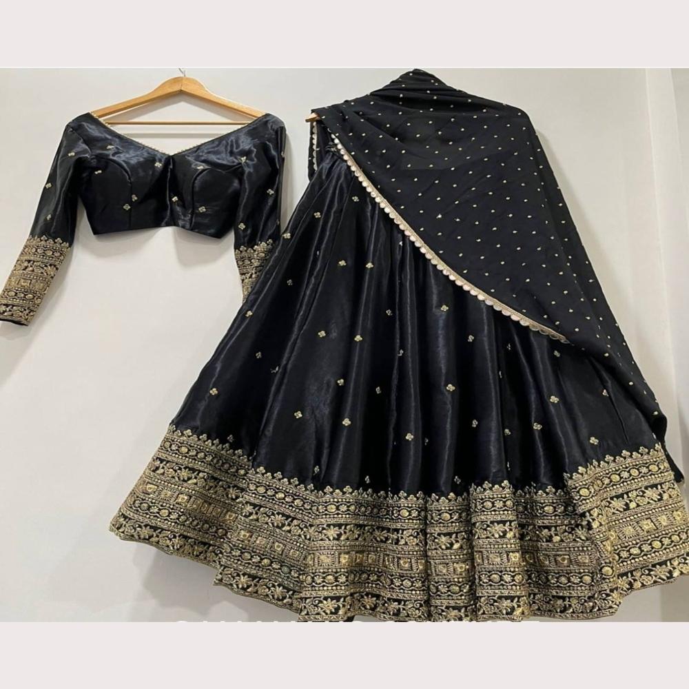 Black Renuka Lehenga