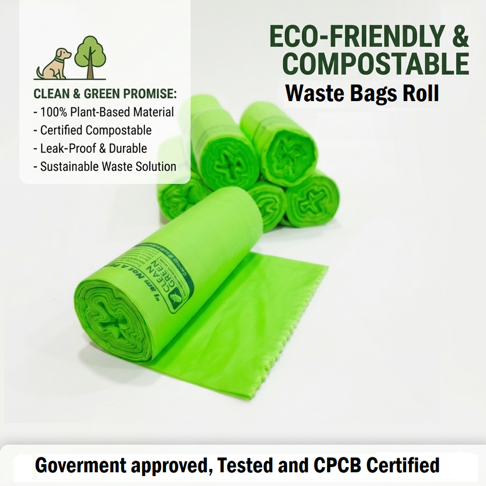 Compostable Garbage Bag Roll - Coating Type: Non Coated