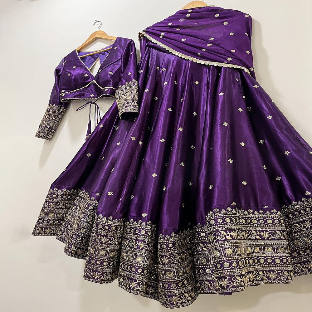 Purple Renuka Lehenga
