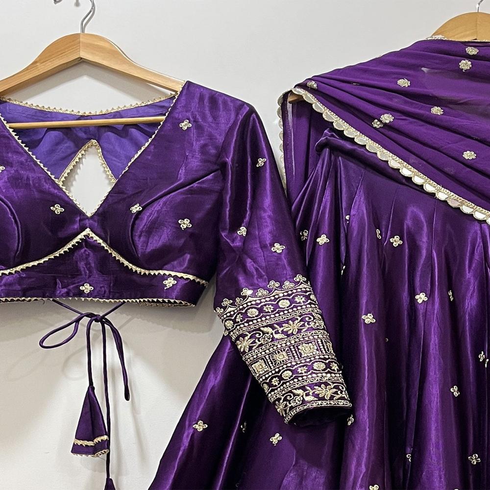 Purple Renuka Lehenga