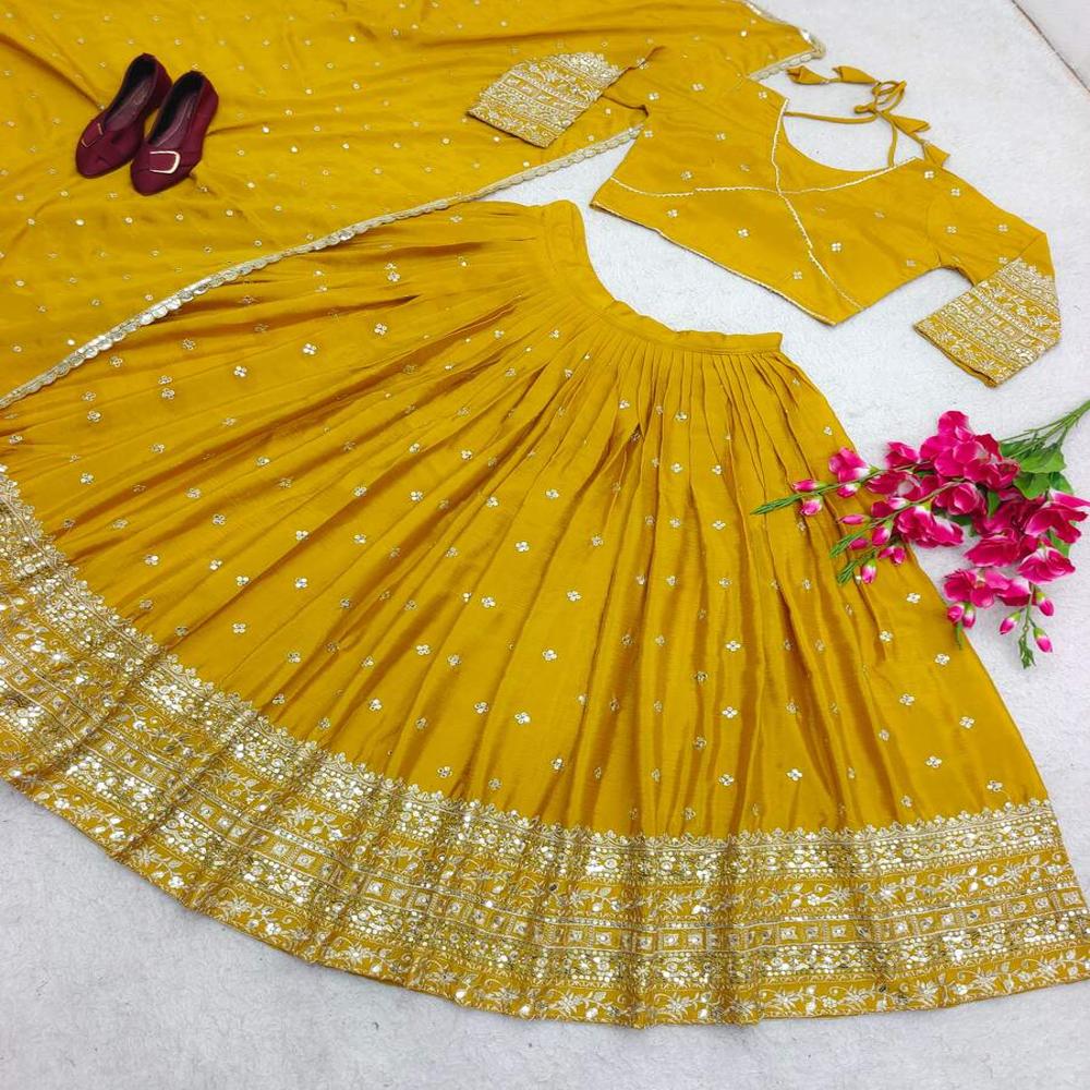 Yellow Renuka Lehenga