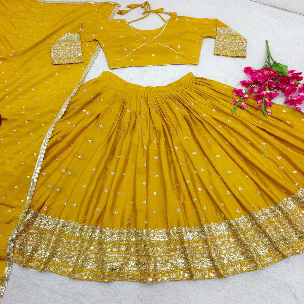 Yellow Renuka Lehenga