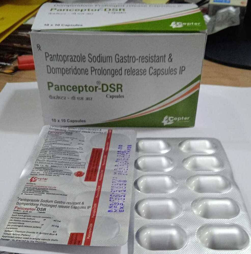 Pantoprazole Sodium Gastro Resistant Domperidone Prolonged Release Capsules