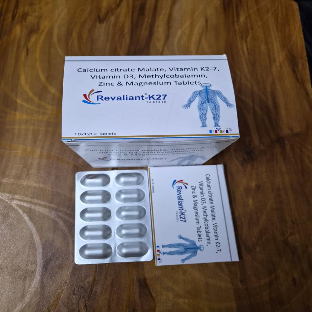 Calcium Citrate Malate Vitamin D3 Methylcobalamin Vitamin K2 7 Zinc Tablets