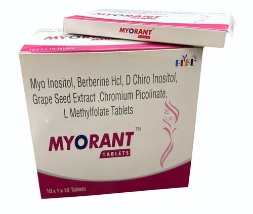 Myo Inositol Berberine HCL D Chiro Inositol Chromium Picolinate L Methylfolate Tablets