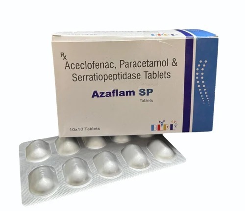 Aceclofenac Paracetamol Serratiopeptidase Tablets