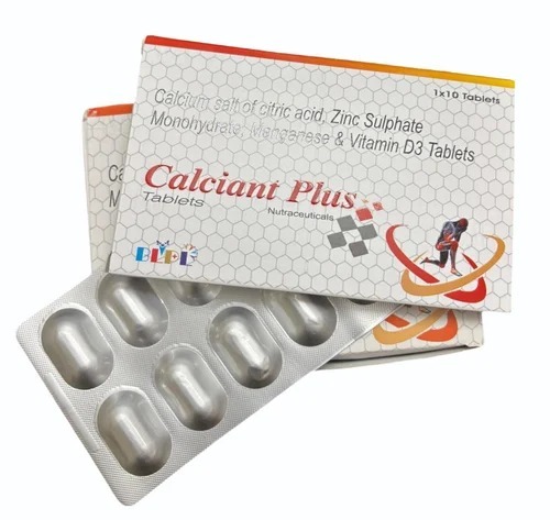 Calcium Citrate Zinc Sulphate Manganese Vitamin D3 Tablets