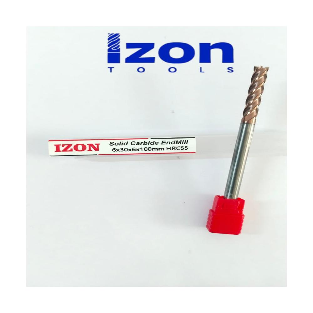 Dia-6x100l Long Series Carbide Endmill(55hrc) - Color: Copper