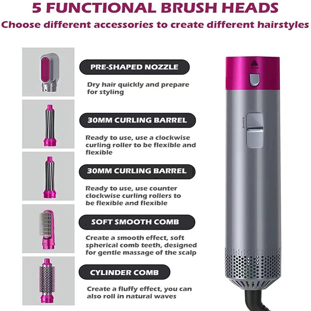 5 in 1 Multifunctional Hair Curly Hot Air Styler