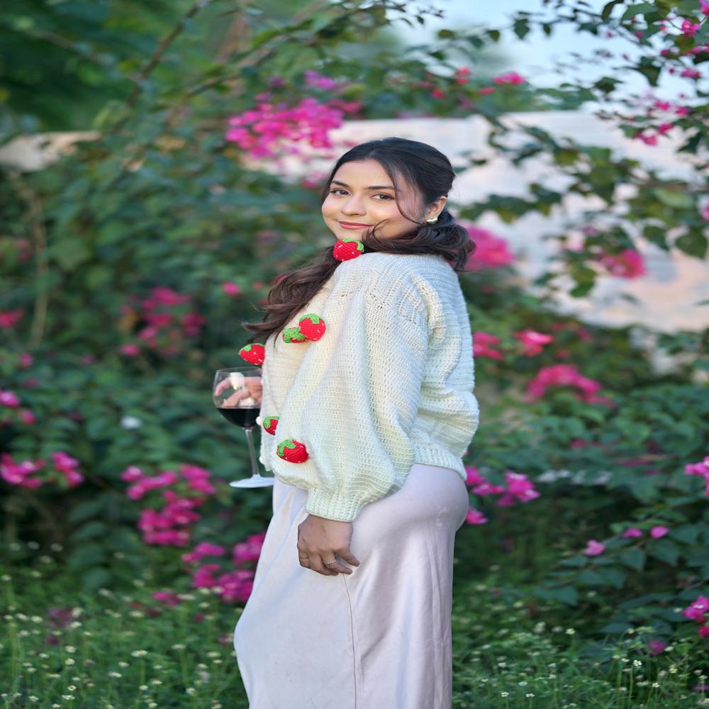 Strawberry 3D Cardigan
