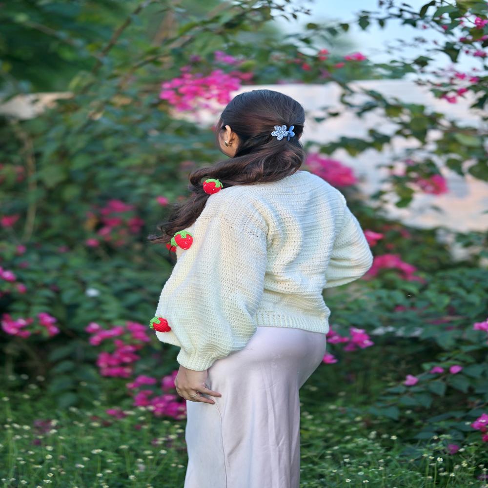 Strawberry 3D Cardigan