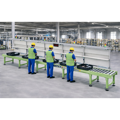 Assembly Line Roller Conveyor System