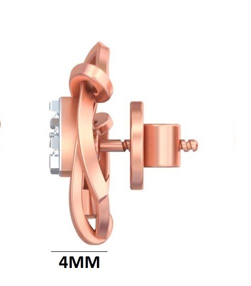 Trillion Vortex Studs Earrings