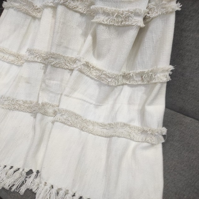 Cotton Throws - 340 Gsm Woven Fabric | Dobby Style, Available In All Colors For Bed, Sofa, Couch, Drape Use