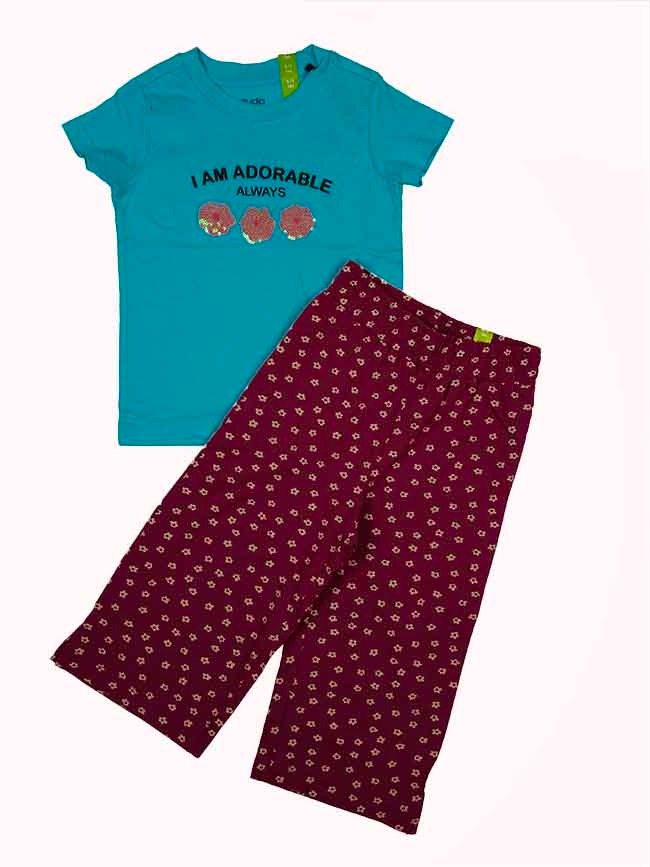 G22176 Girls Sequinned 2 Pcs sets