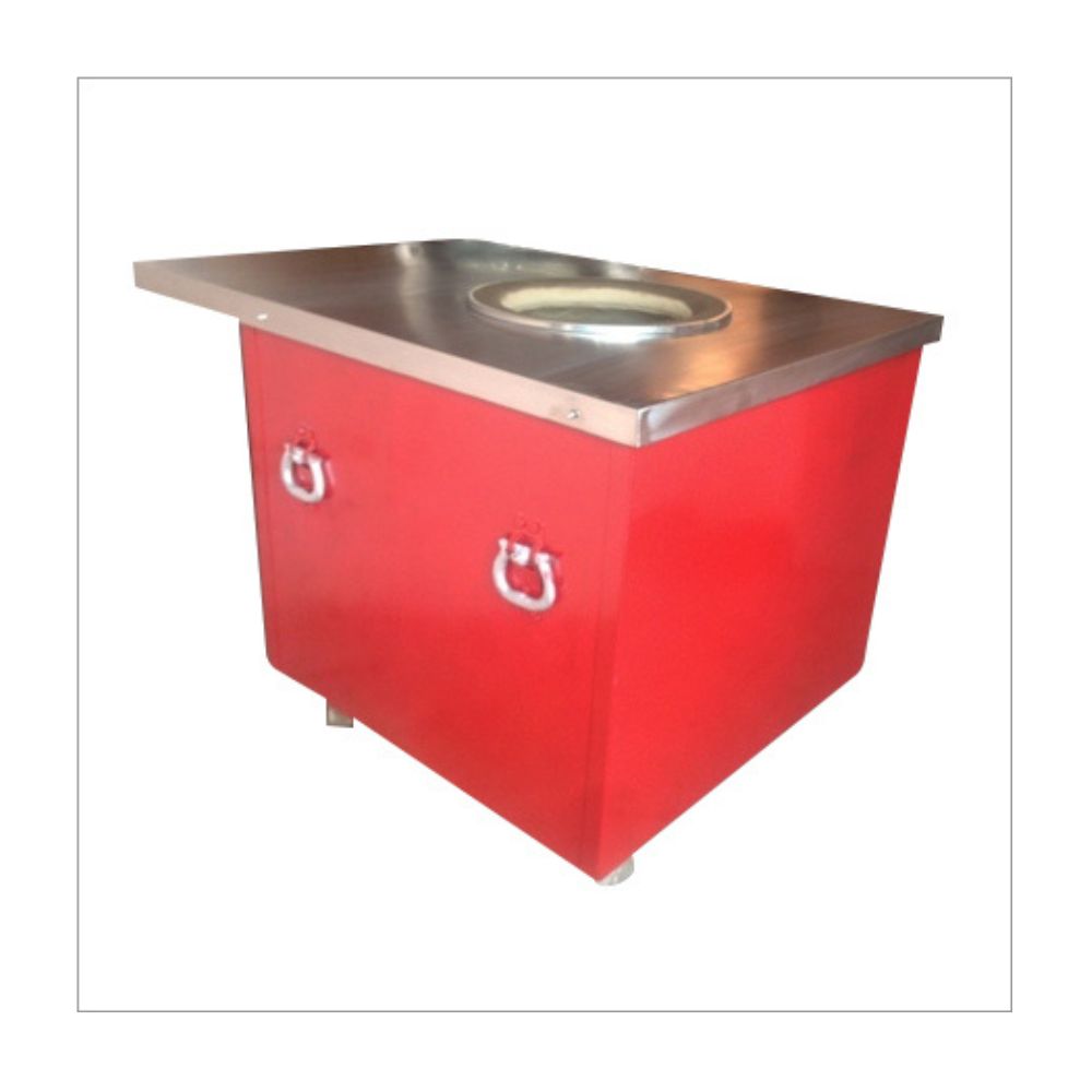 Stainless Steel Tandoor Oven For Catering Services, Hotels & Food Trucks - Color: Red