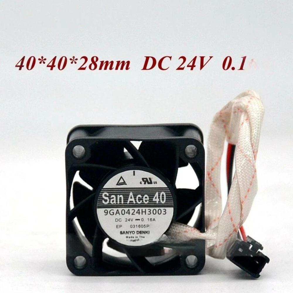 SANACE 9GA0424H3003 24V DC 0.16A 4028mm Ball Bearing Industrial Axial Cooling Fan