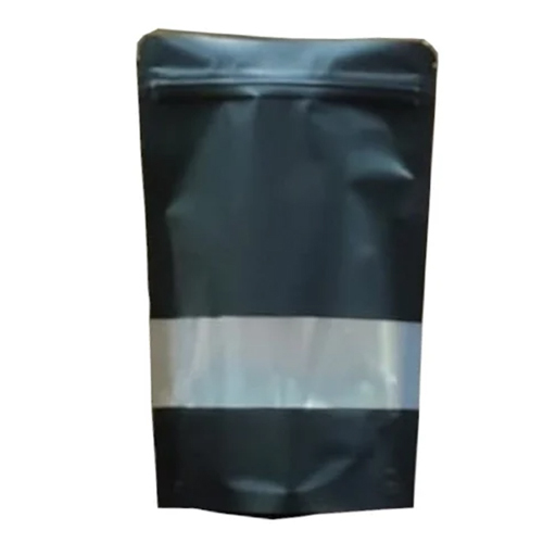 Black Zipper Stand Up Pouch