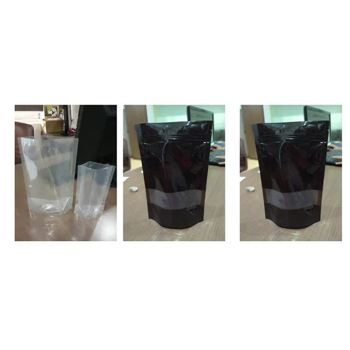 Black Zipper Stand Up Pouch