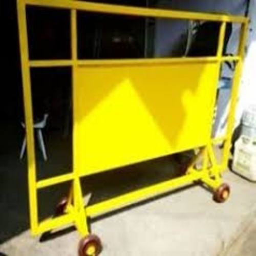 Road Safety Barricade Stand - Color: Yellow