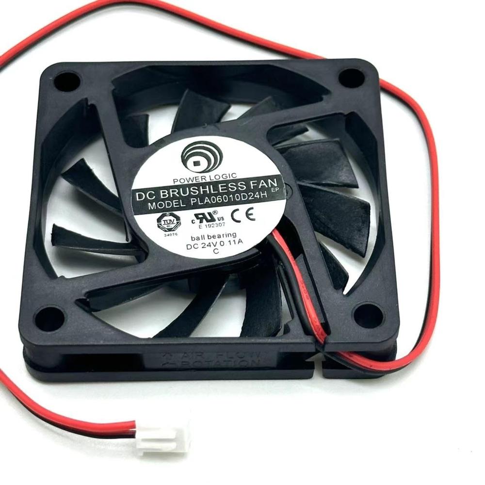 POWER LOGIC PLA06010D24H 24V DC 0.11A 6010mm Ball Bearing Industrial Axial Cooling Fan