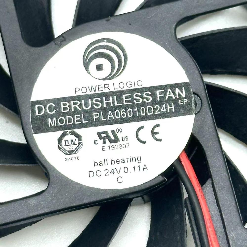 POWER LOGIC PLA06010D24H 24V DC 0.11A 6010mm Ball Bearing Industrial Axial Cooling Fan