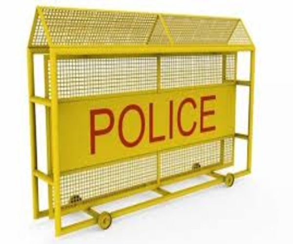 Mild Steel Traffic Police Barricade - Color: Yellow