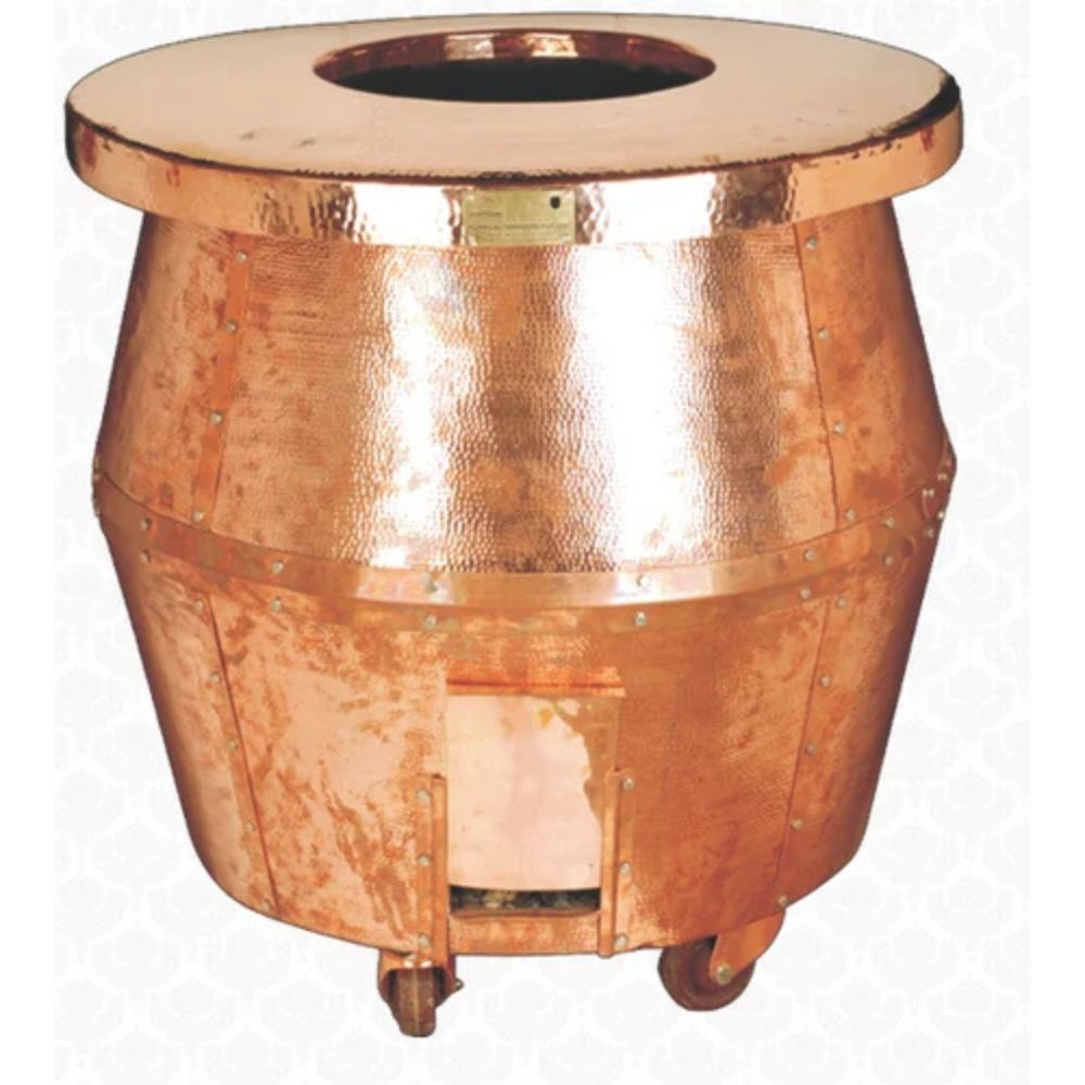 Stainless Steel Tandoor with Clay Pot Inside for Traditional Tandoori Flavor