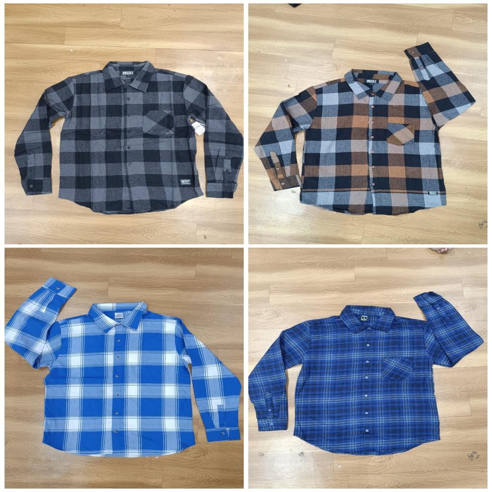 M11590 Mens Woven Flannel Shirts