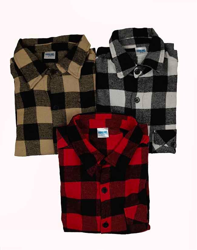 M11590 Mens Woven Flannel Shirts