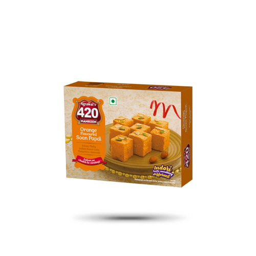 Orange Soan Papdi
