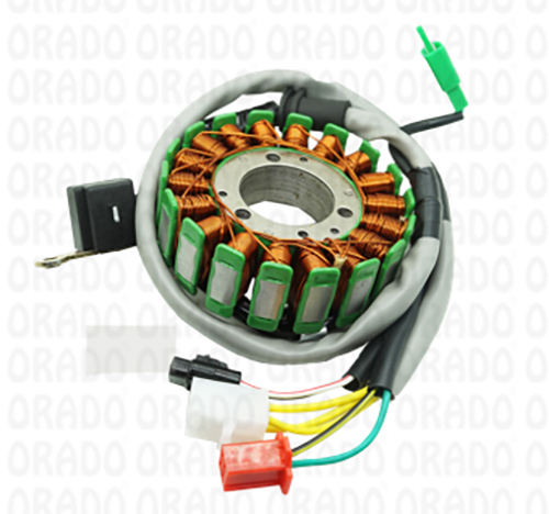 Bajaj Re 205 3W Cng 4S 18 Pole Coil Plate - Color: Silver And Copper