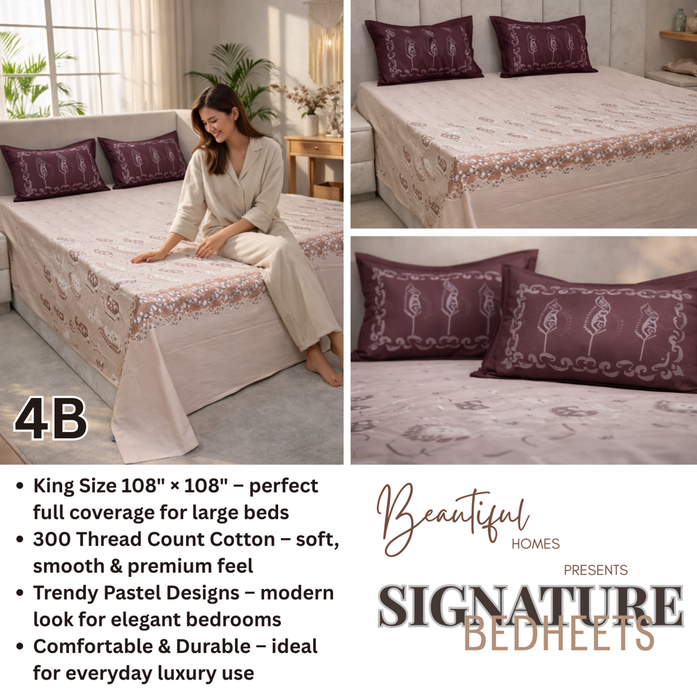 Premium Cotton Bedsheet - Feature: Breathable