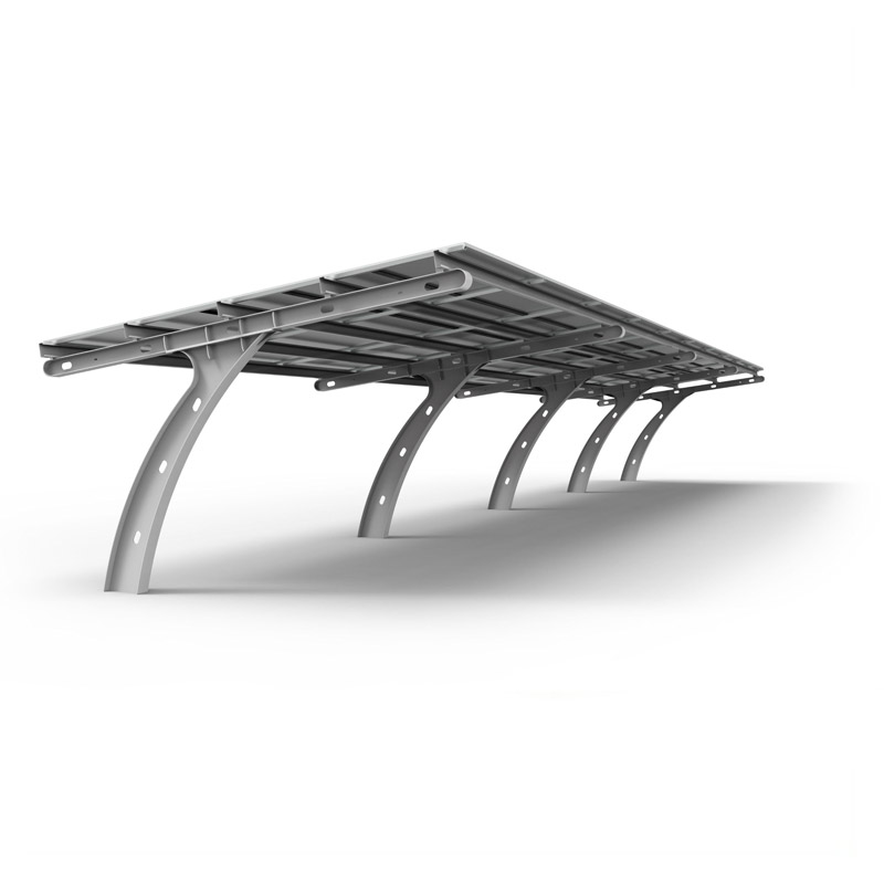 Solar Photovoltaic Waterproof Parking Structure Photovoltaic Carport Installation System Solar Carport Solar Structure